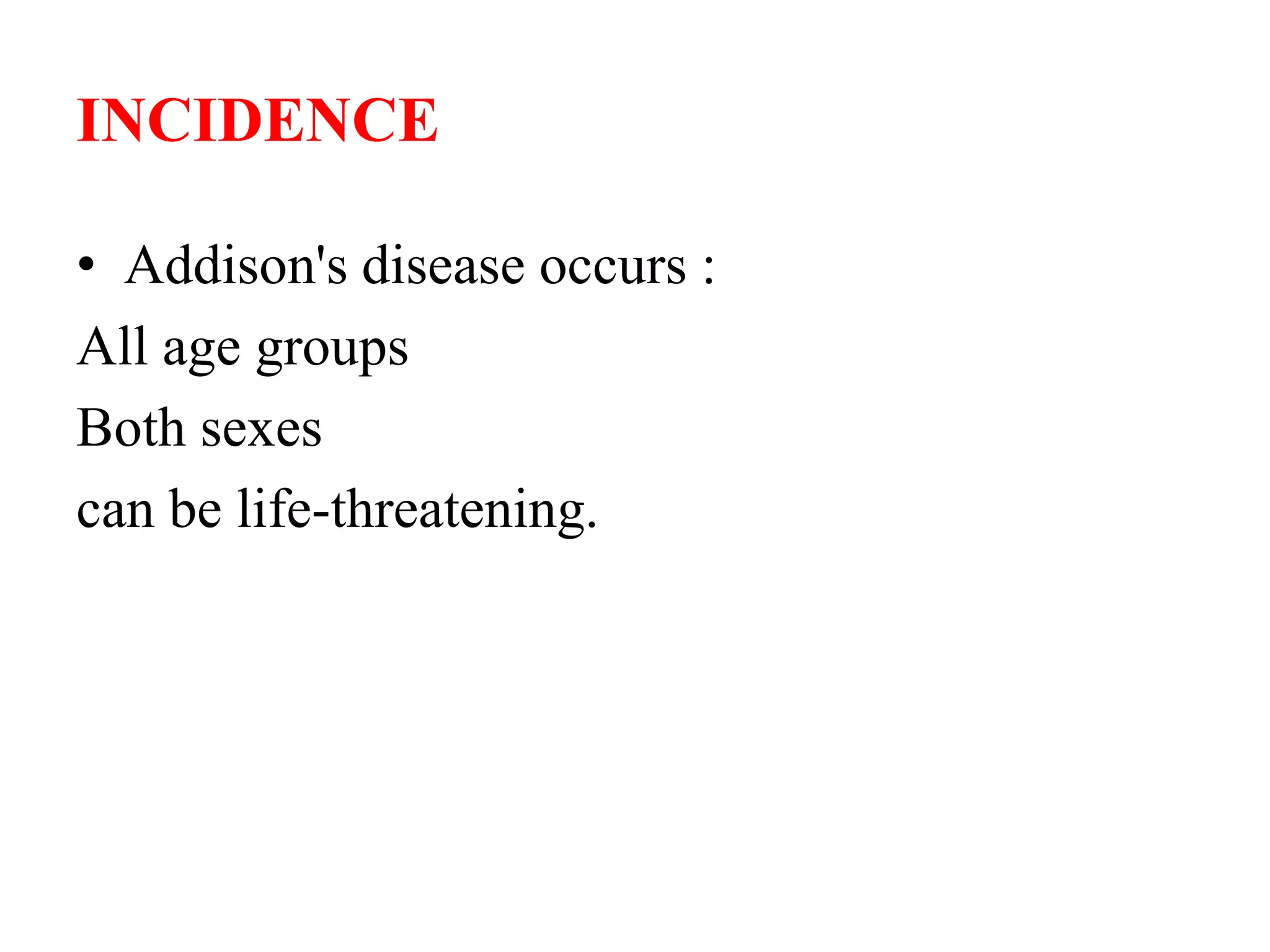 Addison's Disease ppt | PPTX