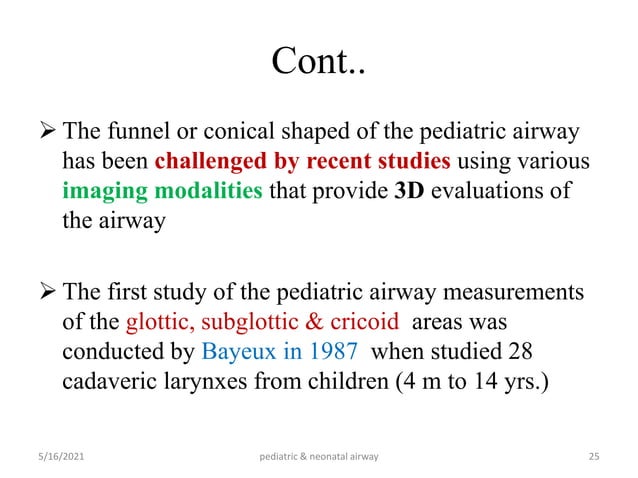 pediatrics airway anatomy | PPTX