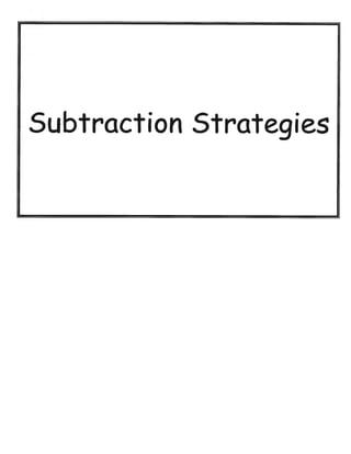 Addition.subtraction strategy posters