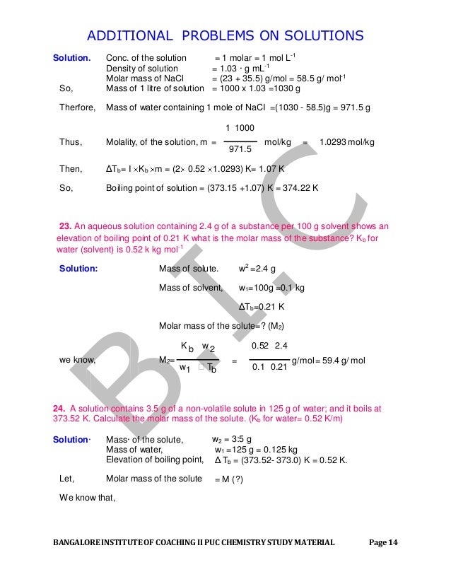 Mole Concept Numerical