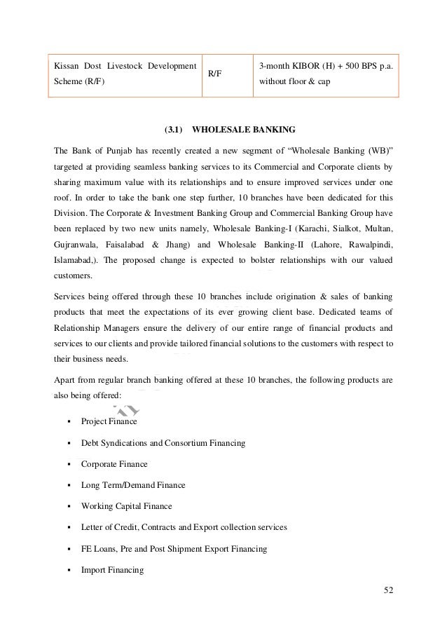 The Bank Of Punjab Latest Internship Report With Three Years Financia