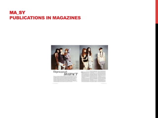 MA_SY
PUBLICATIONS IN MAGAZINES
 