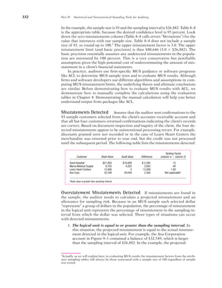 Additional note on Audit sampling Draw final conclusions | PDF
