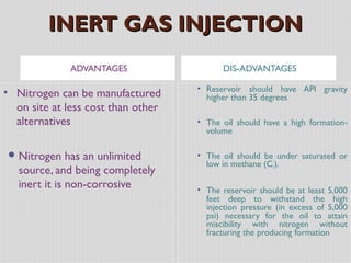T Inert Gas Injection Additional oil recovery by gas recycling BY Muhammad Fahad Ansari ...