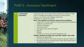 Geneva Convention Additional Protocol II | PPTX