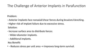 Optimizing Anterior Dental Implants for Parafunctional Habits ...