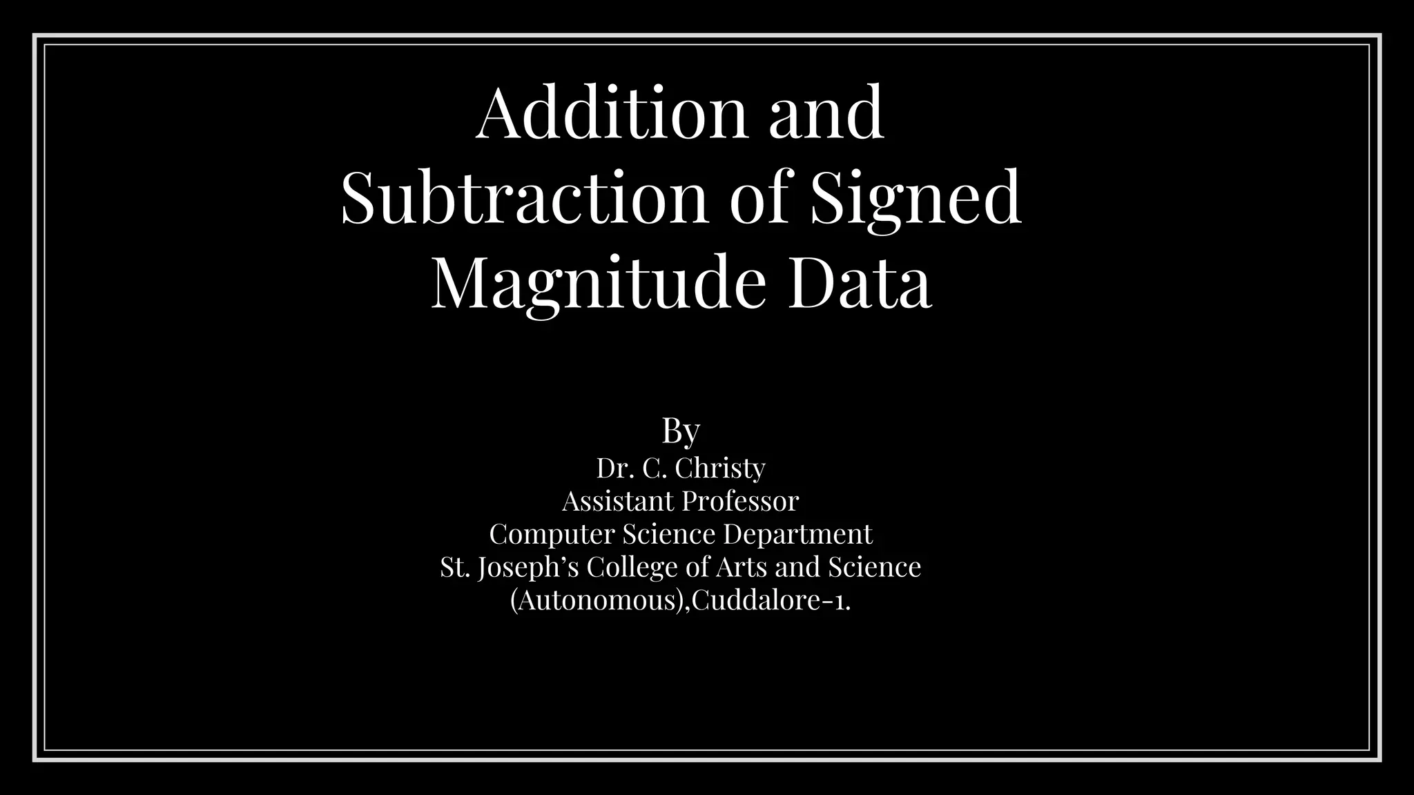 Hardware implementation for Addition and subtraction in Digital ...