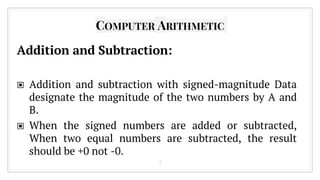 Hardware implementation for Addition and subtraction in Digital ...