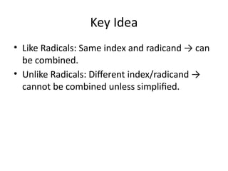 Addition_and_Subtraction_of_Radicals for grade 9.pptx