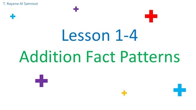 Addition Fact Patterns Math Grade 2