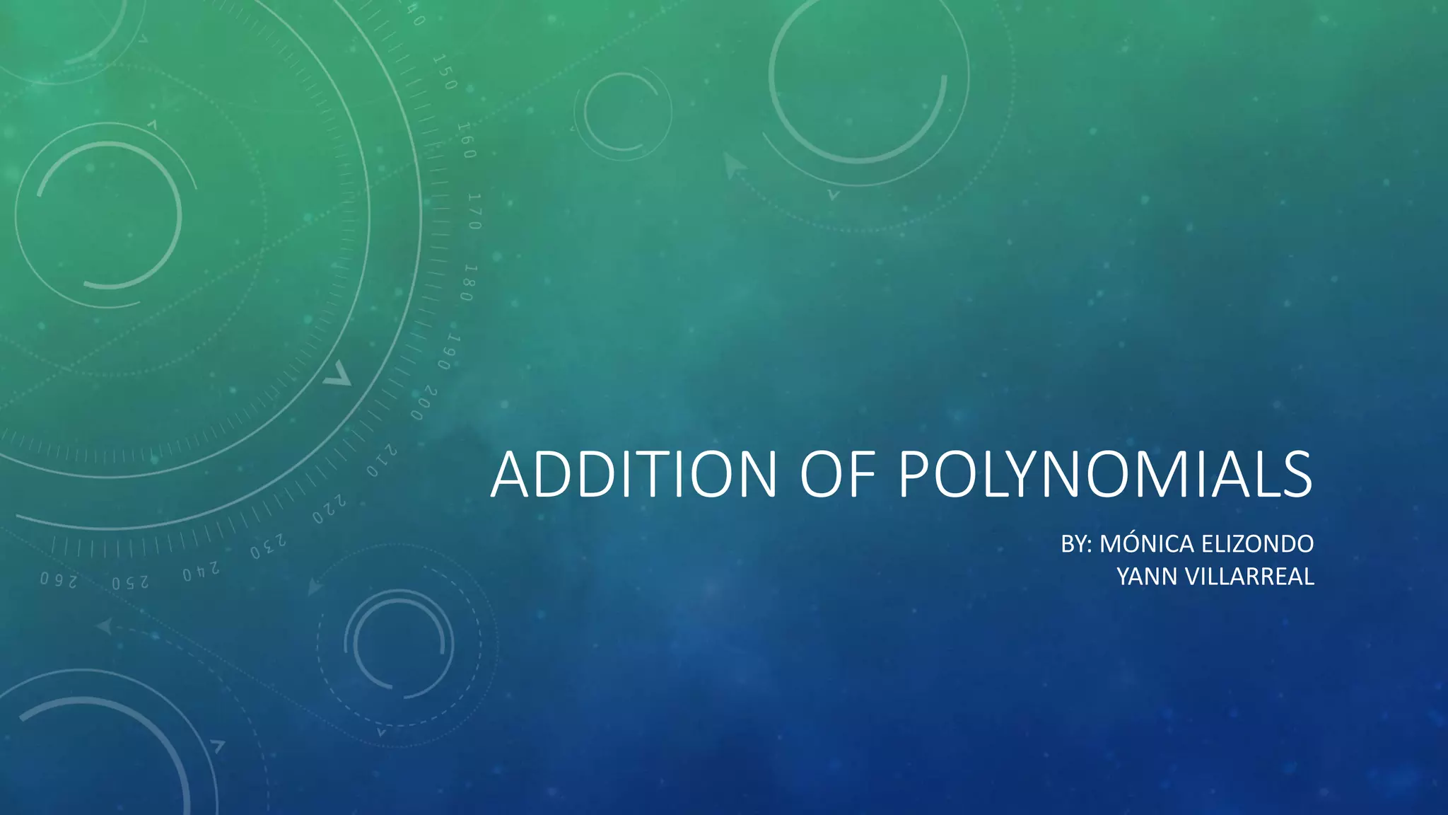 Addition of polynomials | PPT