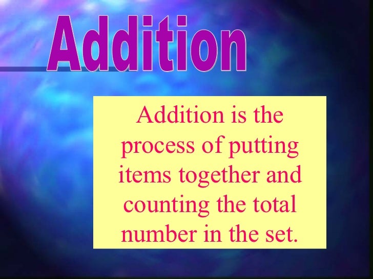 Addition presentation power point