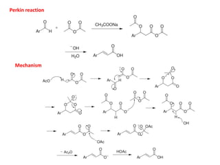 Perkin reaction
Mechanism
 