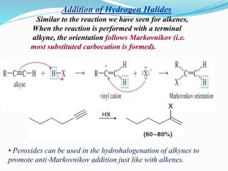 Addition Rxn Addition rxns of c c multiple bond | PPTX