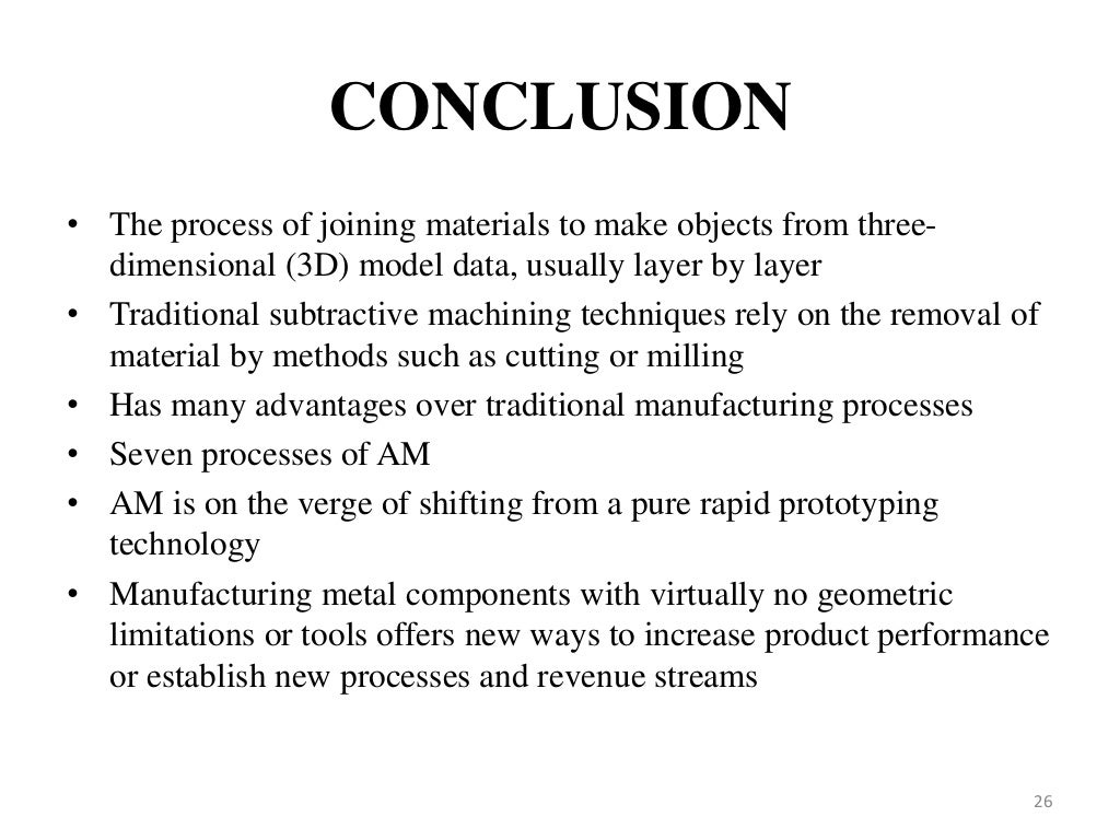 Additive manufacturing ppt