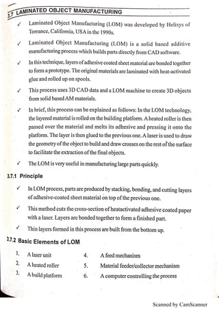 Additive manufacturing unit 2 notes | PDF