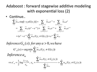 Additive model and boosting tree | PDF
