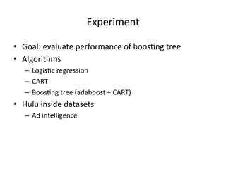 Additive model and boosting tree | PDF