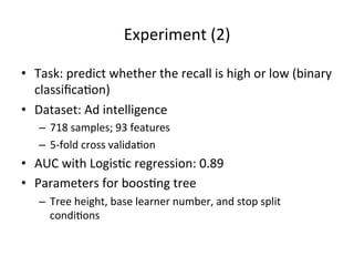 Additive model and boosting tree | PDF