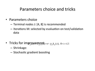 Additive model and boosting tree | PDF