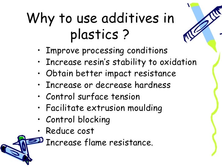 Additives in plastics