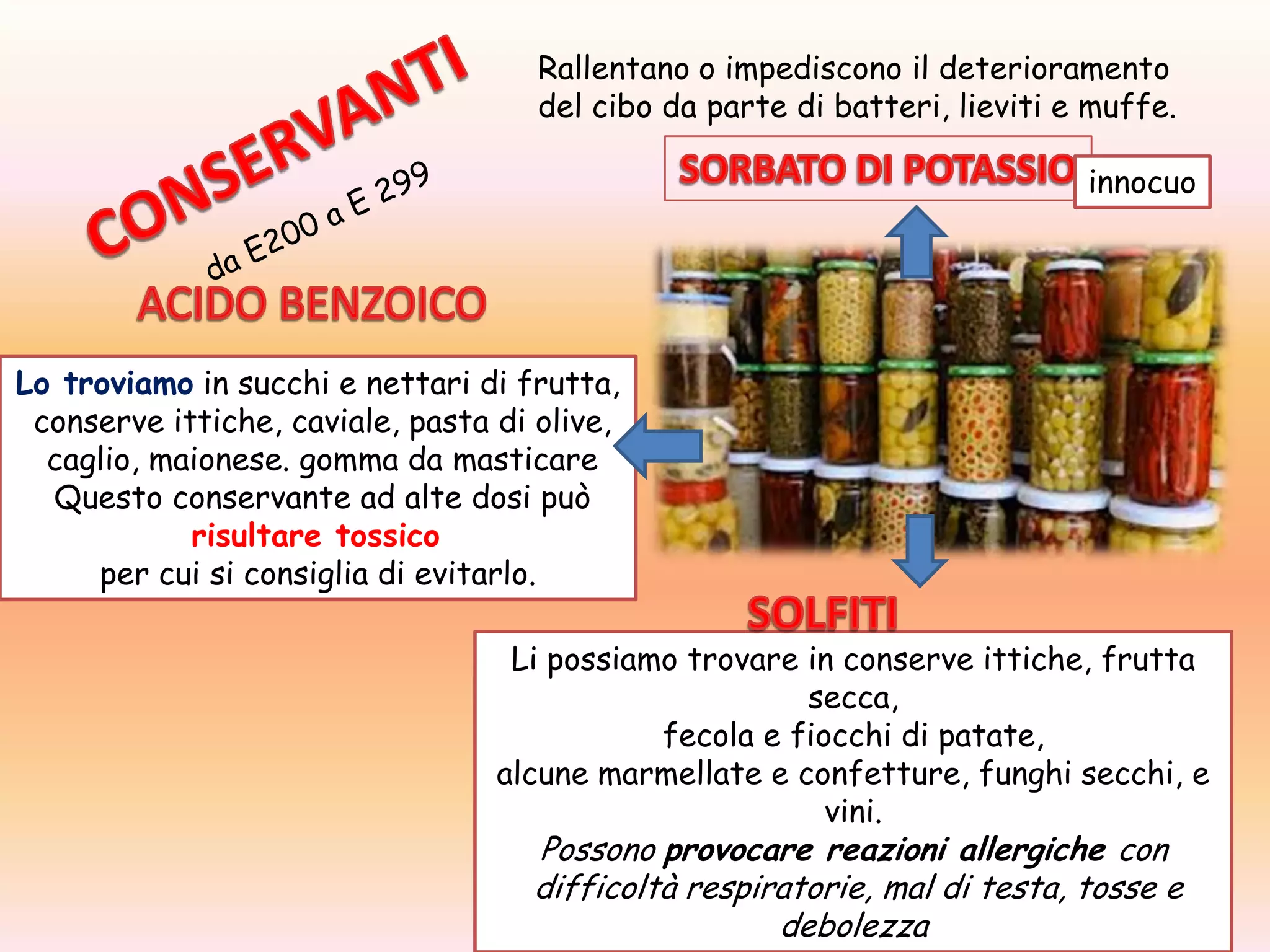 Additivi alimentari | PPTX