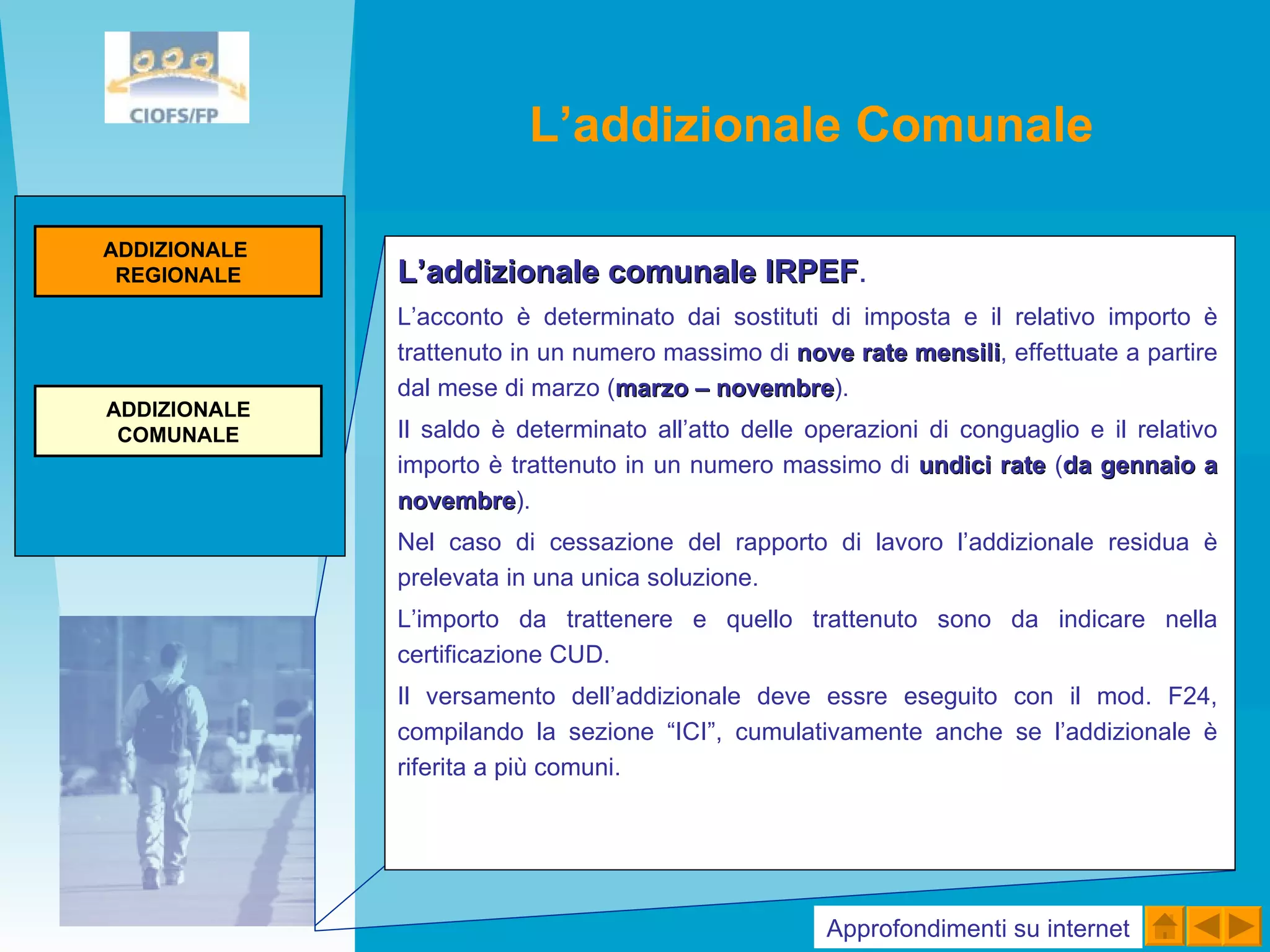 codice tributo addizionale comunale irpef