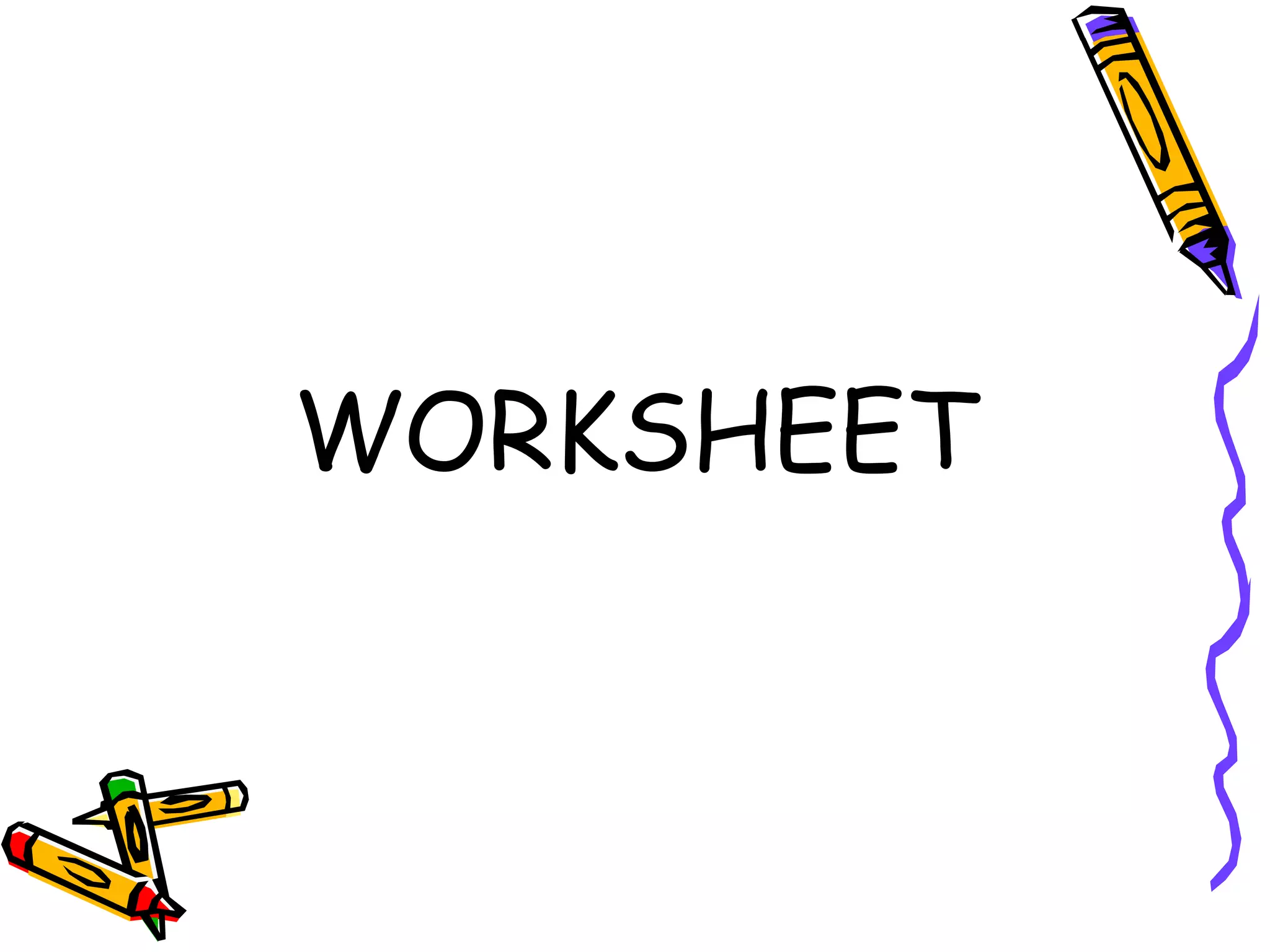 WORKSHEET