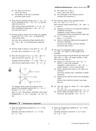 [Add math f4] question bank pelangi | PDF