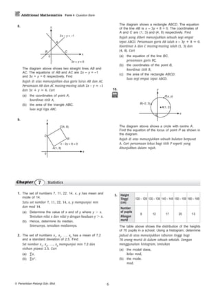 [Add math f4] question bank pelangi | PDF