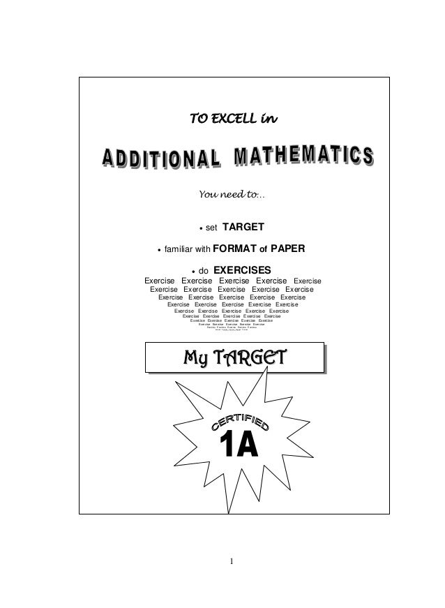 Modul Add Math Tingkatan 4