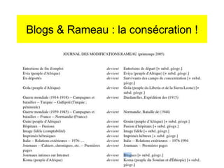Blogs & Rameau : la consécration ! 