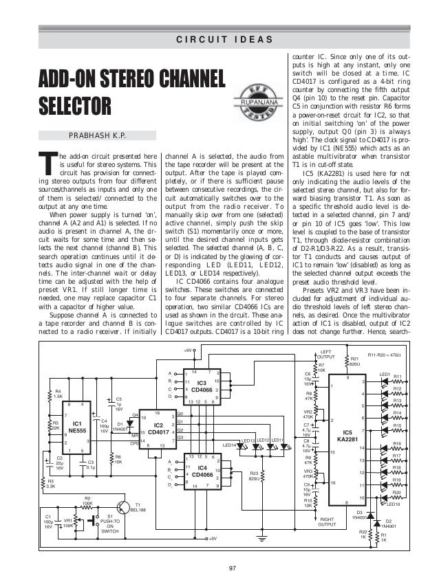 Add On Stereo Channel Selector Add On Stereo Channel Selector