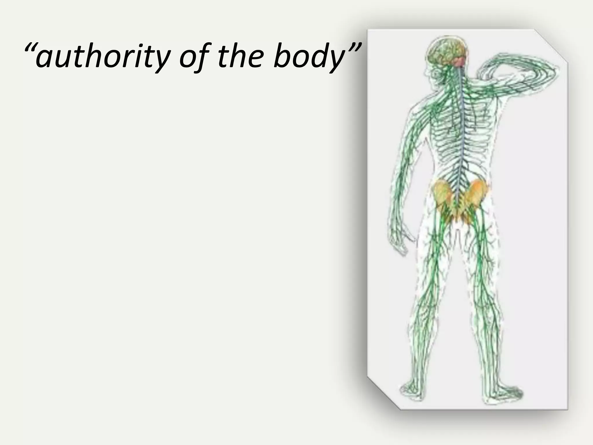“authority of the body”
 