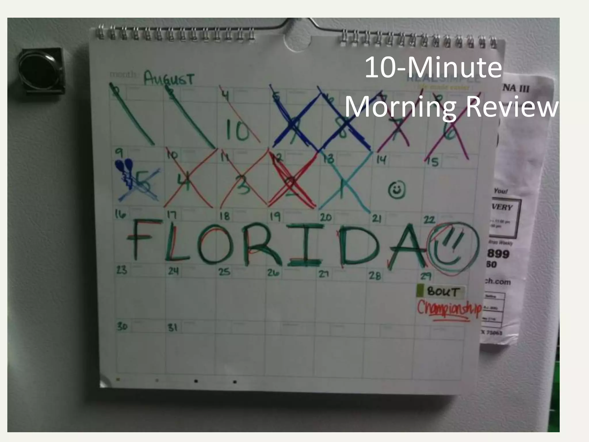 10-Minute
Morning Review
 