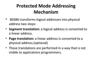 Address translation-mechanism-of-80386 by aniket bhute | PPT