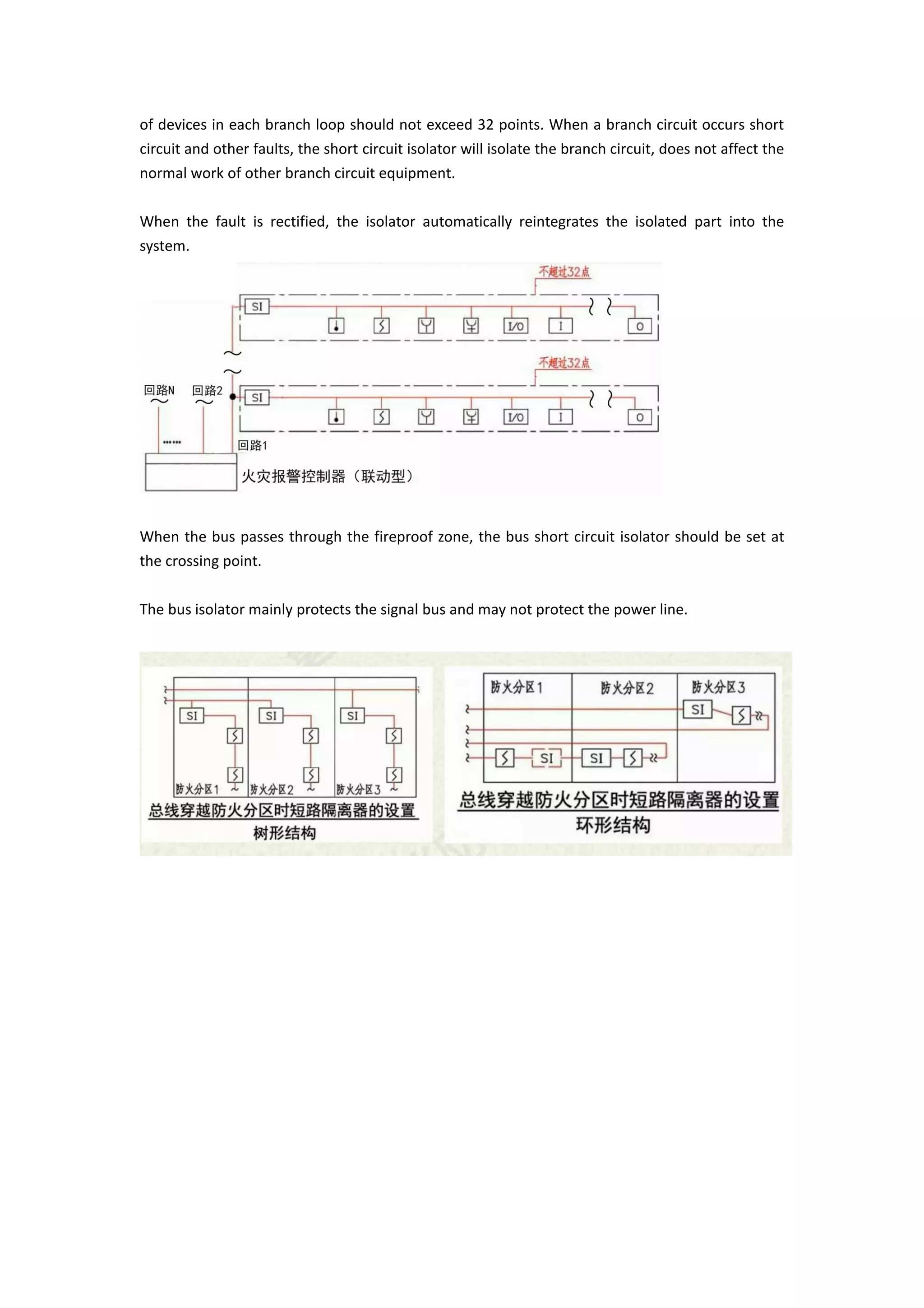 addressable fire alarm bus short circuit isolator | PDF