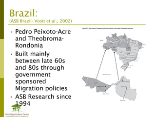 Addressing agric drivers of deforestation. sparing vs sharing p.minang