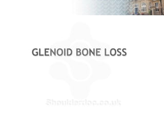 GLENOID BONE LOSS
6
 