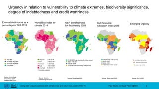 Paul Steele and Sejal Patel / @IIED
Using debt swaps to address debt, climate crisis and nature loss, post-COVID-19 2
Sour...