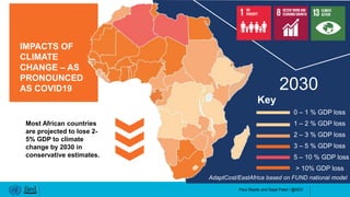 Paul Steele and Sejal Patel / @IIED
2030
AdaptCost/EastAfrica based on FUND national model
0 – 1 % GDP loss
Key
1 – 2 % GD...