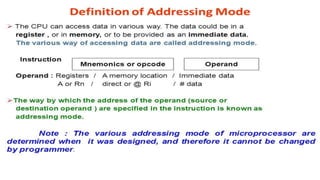 Addressing mode | PPT