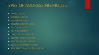 Addressing mode | PPT
