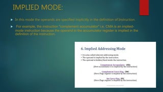 Addressing mode | PPT