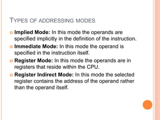 Addressing modes | PPT