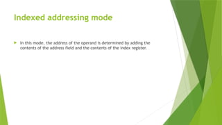 Addressing modes in computer architecture define how the CPU determines ...