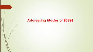 Addressing Modes of 80386
Prepared By pdfshare
 