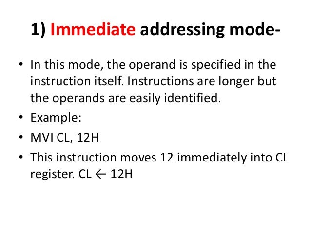 addressing modes of 8086 addressing modes of 8086