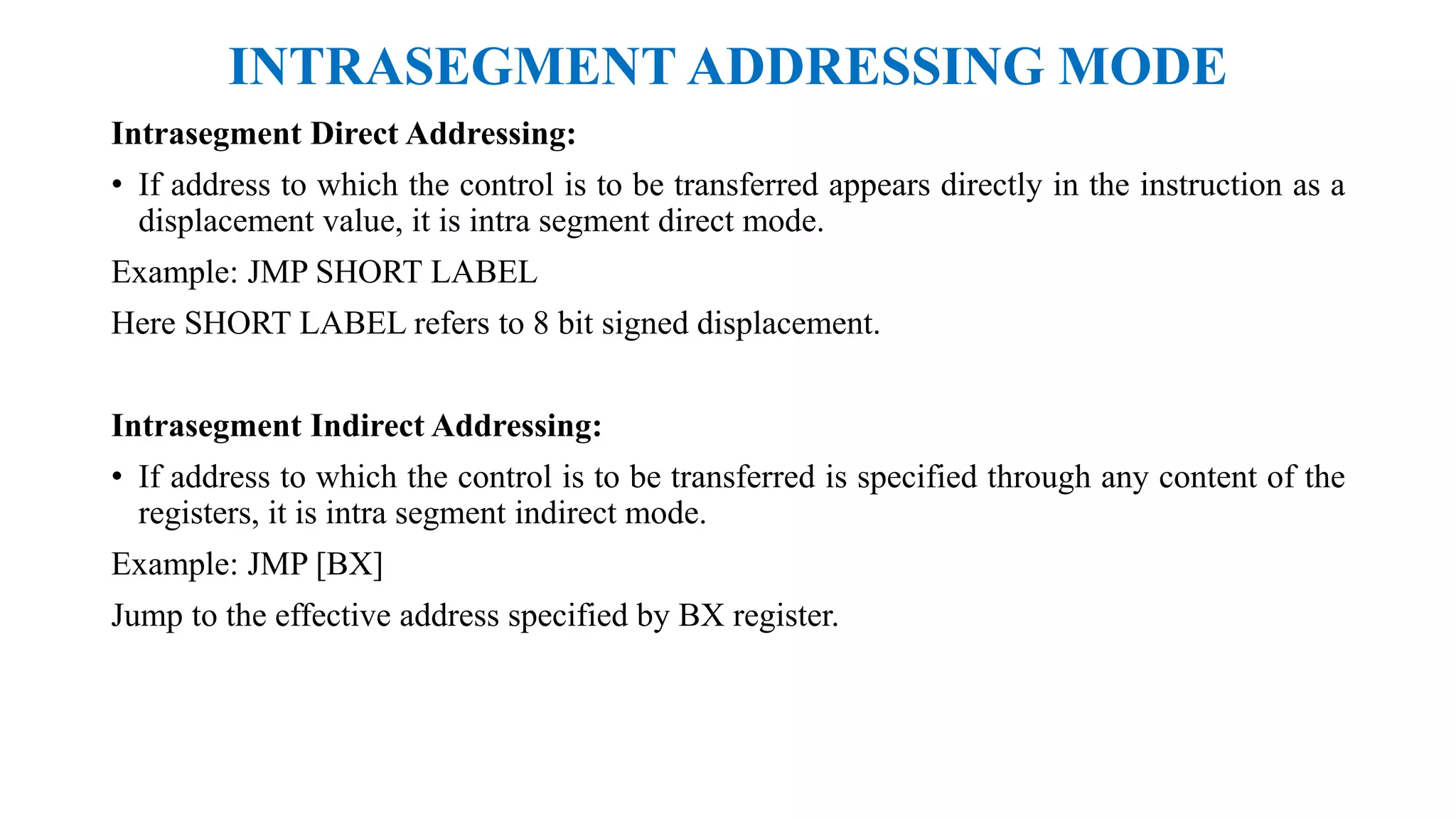 Addressing modes of 8086 pptx
