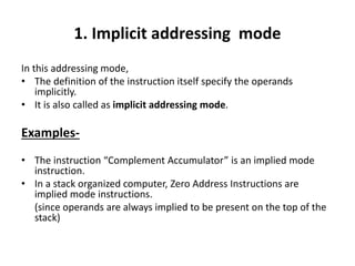 Addressing modes ppt | PPTX